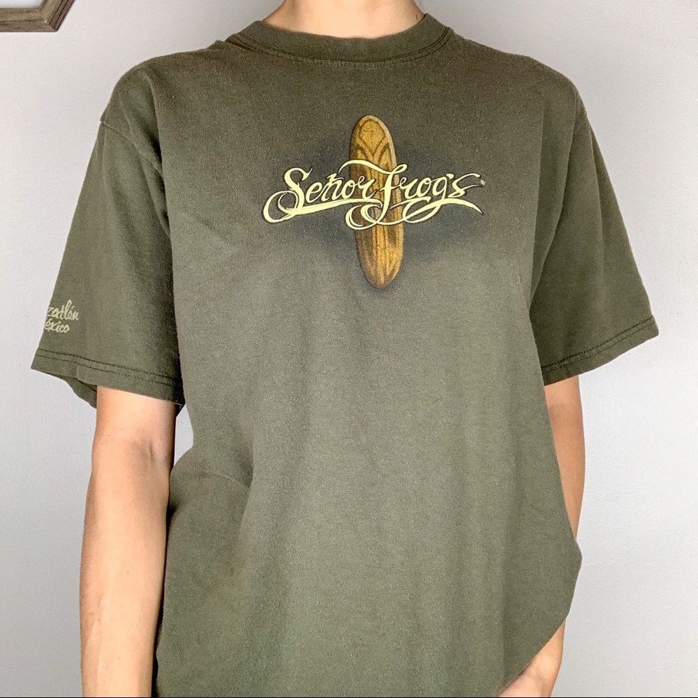 Señor Frog’s Mazatlán Mexico Green T-Shirt